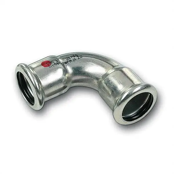 SANHA-THERM szénacél 90° ív 42mm BB könyök Biztonságos fizetés