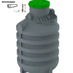 Kedvezmény 5000 L RoCko függőleges esővízgyűjtő víztartály