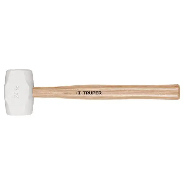 Expressz szállítás TRUPER MH-24 Fehér gumikalapács, 40 cm / 0,68 kg (16932)