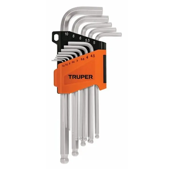 TRUPER ALLX-13M Hosszú gömbvégű imbuszkulcs készlet, 13 darabos, 1,3 - 10 mm (13646) Ajánlat