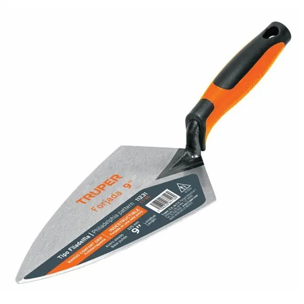 TRUPER CT-9B Hegyes kovácsolt kőműves kanál ComfortGrip markolattal, 23 cm (11231) Rendeld meg most