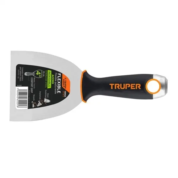 Expressz kézbesítés TRUPER EXPERT ET-4FX Rugalmas spakli Comfort Grip markolattal, 10 cm (15852)