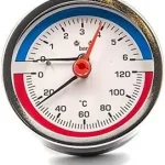TERMO-MANOMÉTER 0-120°C, 0-6BAR, 80mm HÁTSÓS Olcsó