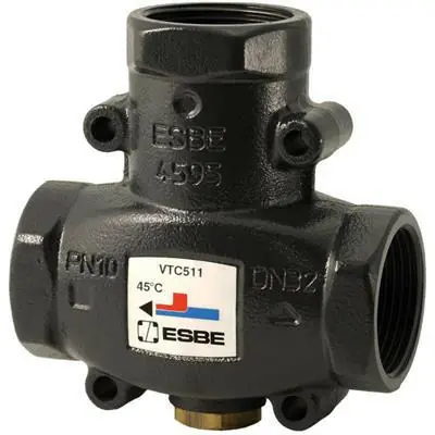 ESBE VTC511 töltőszelep 1 1/4" belső menetes szilárd tüzelés 50C kvs=14 (51020600) Legnépszerűbb