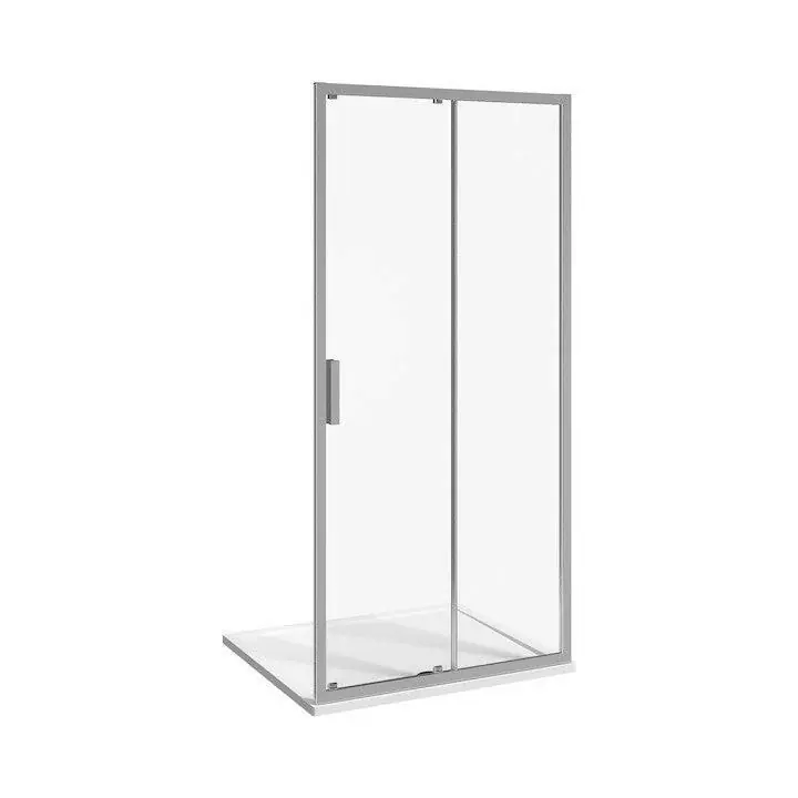 Kedvezményes ár Jika Nion 140 zuhanyajtó, jobbos/balos, ezüst/átlátszó üveg, 136,5x195 cm ( H2422N80026681 )