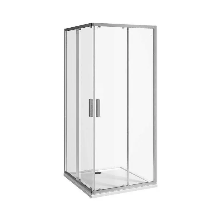Jika Nion 80 zuhanykabin, szögletes, ezüst/arctic dekor, 78x195 cm ( H2512N10026661 ) Legkelendőbb