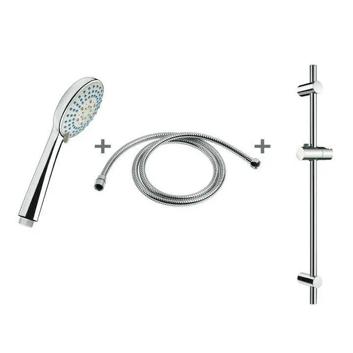 Jika Rio Zuhanyszett, 3 funkciós kézizuhany, 170 cm zuhanygégecső, zuhanyrúd ( H3651R00043731 ) Kiárusítás
