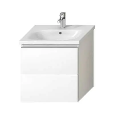 Biztonságos fizetés Jika Mio-N alsószekrény 60 cm-es kézmosóhoz, 2 fiókkal, fényes fehér, 57x44,5x58,8 cm ( H40J7144015001 )