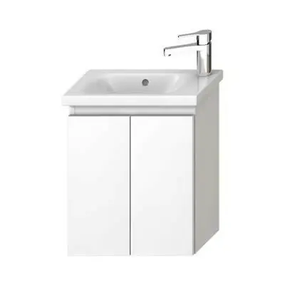 Jika Mio-N alsószekrény 45 cm-es kézmosóhoz, 2 ajtóval, fényes fehér, 42,1x25,8x51 cm ( H40J7112005001 ) Exkluzív ajánlat