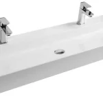Újdonság Ravak Natural mosdó 120x49 dupla fehér túlfolyó nélkül ( XJO01212000 )