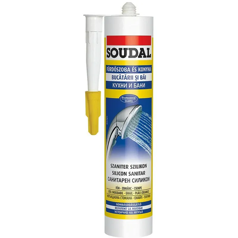 Soudal szaniter szilikon szürke (104495) Gyors kiszállítás