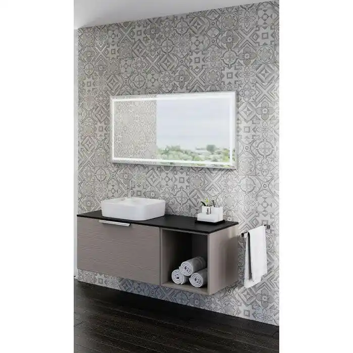 Alacsony ár Tboss Floating Mirror Aura 75x60 laptükör, led, érintőkapcsoló, páramentesítő