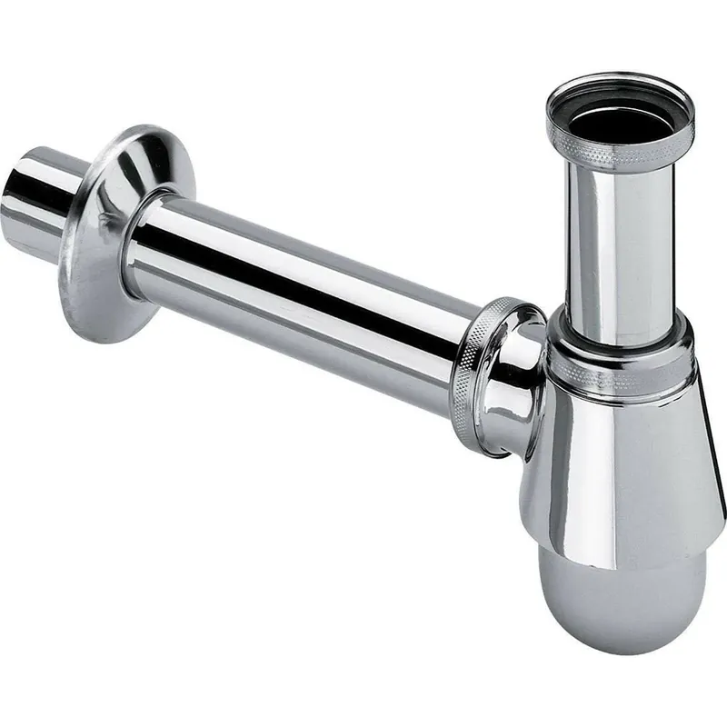 Expressz szállítás VIEGA bidé búraszifon, leeresztő nélkül, krómozott, sárgaréz D32mm L=250mm (116941)
