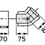 Legkelendőbb VAILLANT 80/125 PP könyök 45° /2db/ (303211)