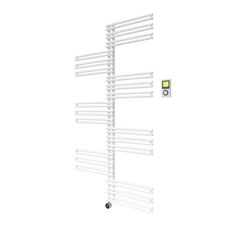 Árcsökkenés Vogel&Noot Figuresse Twist Electric 910x1194 matt mélyfekete törölközőszárítós radiátor (FLSM011909000N0S0029)