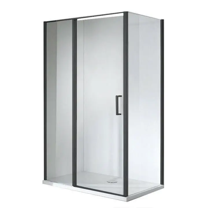 Wellis Triton Black 1 nyílóajtós szögletes zuhany Easy Cleannel, 120x80x190 cm (WC00480) Ajánlat