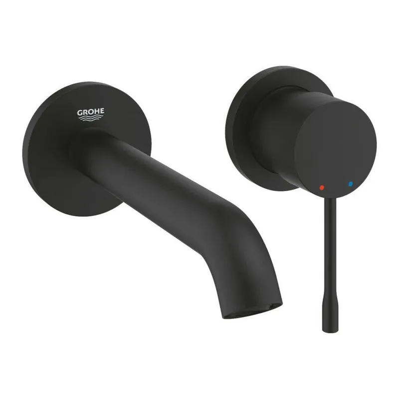 Grohe Essence mosdócsaptelep, fali, 2-lyukas, M-es méret, szín: phantom black (29192KF1) Olcsó