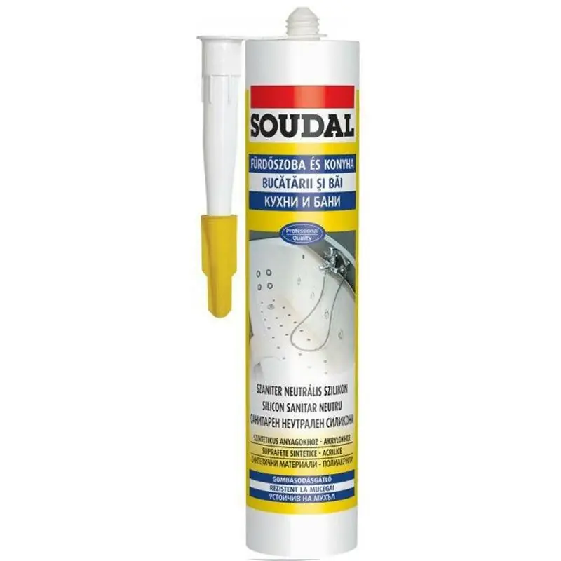 Soudal neutrális szilikon fehér 300ml Kiárusítás
