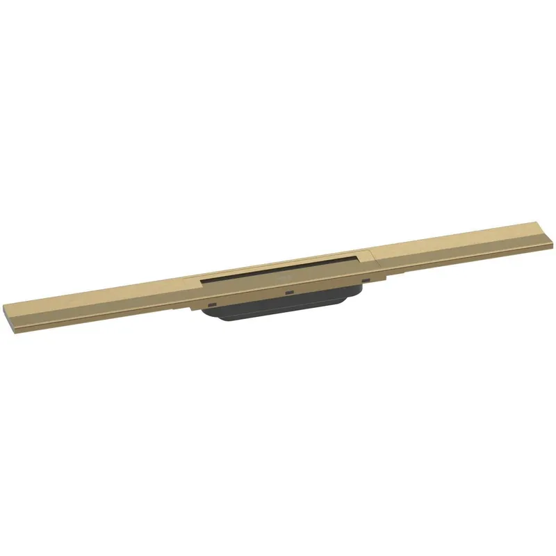Vásárlói kedvenc Hansgrohe RainDrain Flex zuhanylefolyó színkészlet 80 cm, formára vágható, szálcsiszolt bronz (56044140)