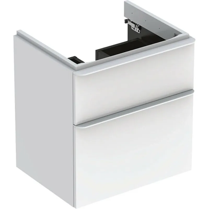 Geberit Smyle Square alsó szekrény mosdóhoz, két fiókkal, 58,4x61,7x47cm Gyors kiszállítás