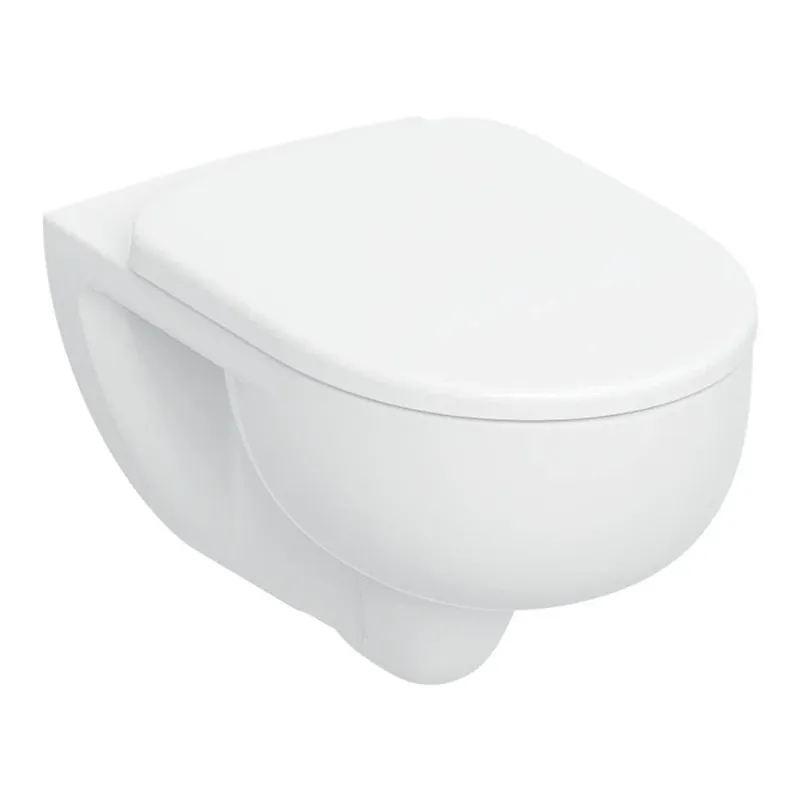 Prémium Geberit Selnova fali WC készlet, mélyöblítésű, TurboFlush öblítés, WC ülőkével, lecsapdásgátlós (501.045.00.7)