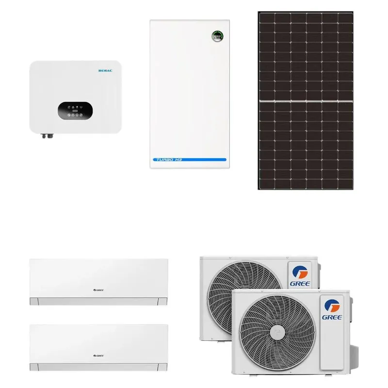 Szezonális akció Cool4U Solar S csomag (14 db napelem, 5 kW inverter, 9,5 kW energiatároló és 2db 2,7kw klíma) (COOL4U-SOLAR-S)