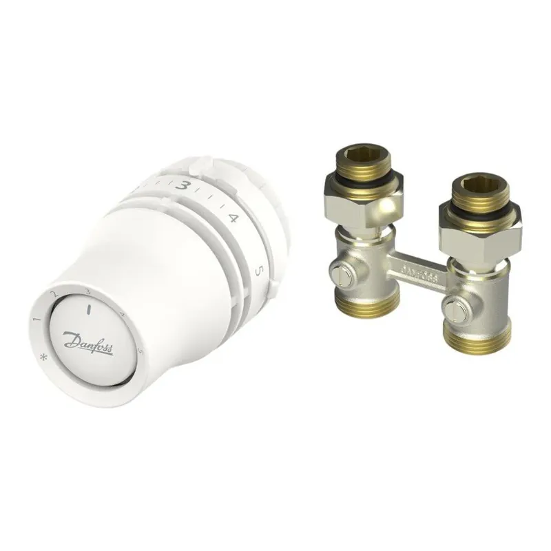 Danfoss H-idom szett egyenes - RLV-KB H-idom: 3/4”- 1/2” + Redia RA KLIKK fej (015G5330) Korlátozott ajánlat