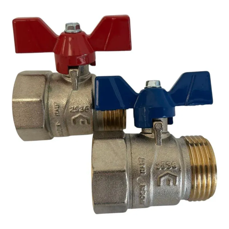 Vogel&Noot Floortec golyóscsap szett (egyenes), 3/4“ (BM) X 1“ (KM), (2db/szett) Kiárusítás