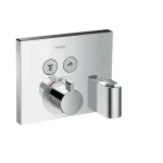 Végkiárusítás HANSGROHE ShowerSelect termosztát falsík alatti szereléshez, 2 fogyasztóhoz Fixfittel és Porter zuhanytartóval