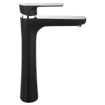 FERRO Algeo Square Black/Chrome magasított mosdócsaptelep Biztonságos fizetés
