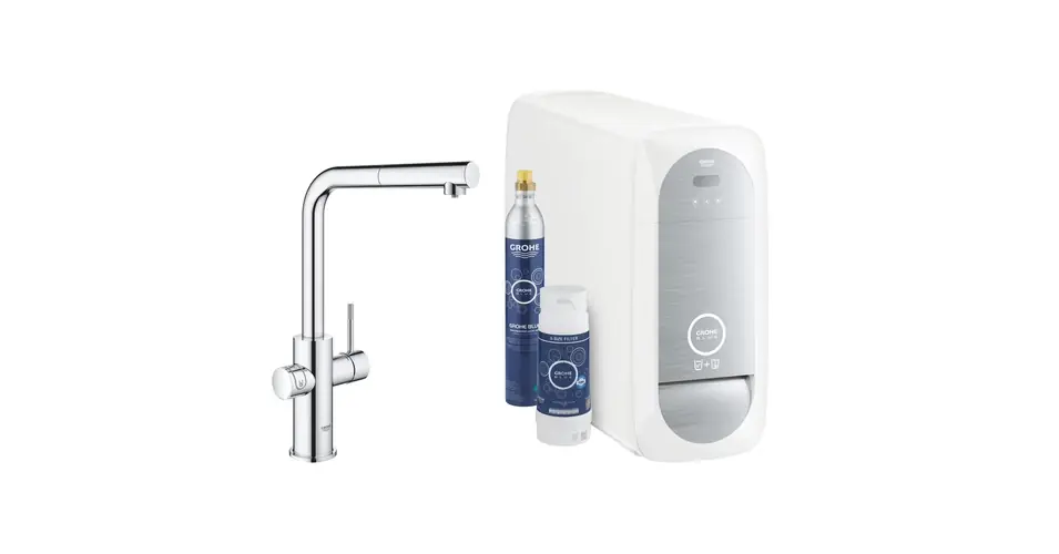 Ajánlat GROHE Blue Home L-kifolyós kezdőkészlet kihúzható gyöngyöztetővel