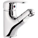 Bestseller AQUALINE Kasiopea mosdócsaptelep kihúzható zuhanyfejjel 31 cm-ig, króm