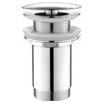 AQUALINE nem zárható mosdólefolyó, túlfolyó nélkül, 5/4", 10-50 mm, króm Végkiárusítás