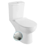 Vedd meg online SAPHO Kairo álló kombi WC, hátsó kifolyású, tartállyal, bidézuhannyal, 36×67 cm, króm duálgombos öblítőmechanikával