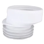 Kiárusítás WC bekötő gumi, excenteres, fehér, Ø110 mm