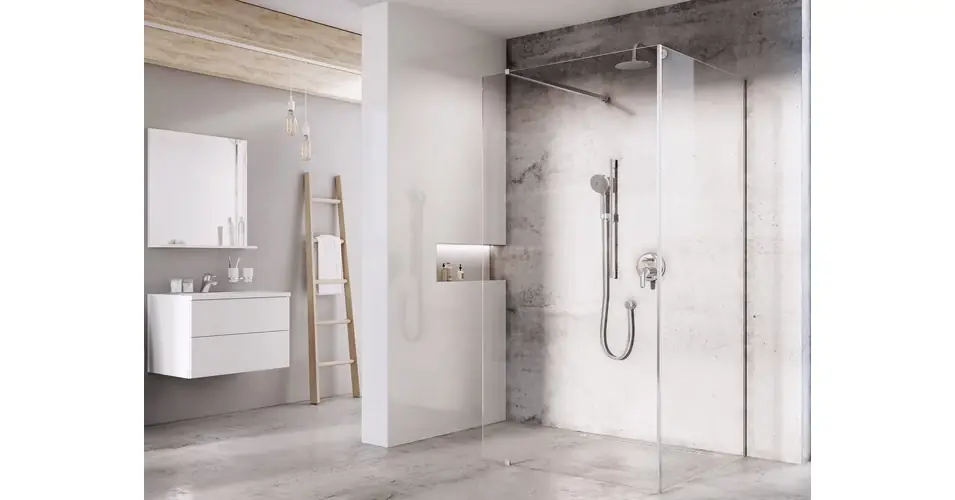 RAVAK Walk-In Corner szett, krómhatású Szuper akció