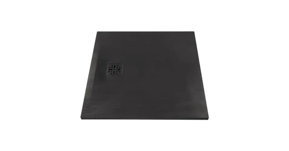 MARMY Basalto zuhanytálca - 100×100 selyem fekete (cavalli black) Ajánlat