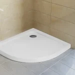 Korlátozott ajánlat H2O Nero A slim íves zuhanytálca, szifonnal