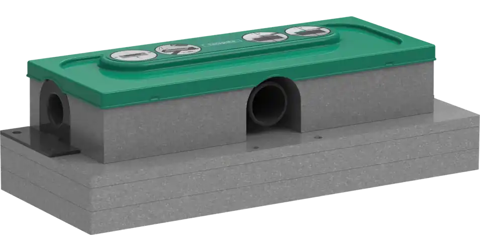 Szezonális akció HANSGROHE uBox universal alapkészlet lineáris zuhanylefolyóhoz, lapos telepítéshez
