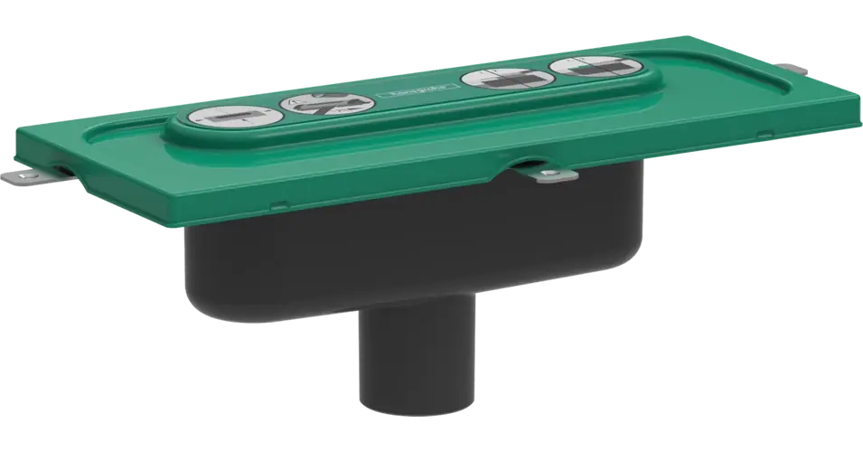 Kihagyhatatlan ajánlat HANSGROHE uBox universal alapkészlet lineáris zuhanylefolyóhoz, függőleges telepítéshez