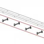 ALCA távtartó Double folyóka rácshoz, 6 db Azonnal elérhető