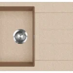 EVIDO Cubo 45S gránit mosogató, 780×500 mm, avena Biztonságos fizetés