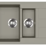 Akciós ár EVIDO Cubo 6S Compact gránit mosogató, 800×500 mm, platina