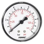 Manométer - hátsó csatlakozású, 63 mm, 10 bar Szuper ajánlat