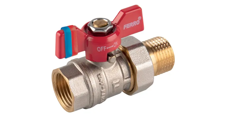 Népszerű FERRO F-Comfort golyóscsap pillangókarral 3/4" KB hollandi PN20