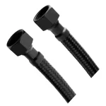 Akciós ár AQUALINE flexibilis bekötőcső, BB 3/8"×3/8", 60 cm, matt fekete