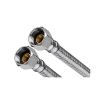 INVENA acélborítású flexibilis bekötőcső 3/8"×3/8" BB 80 cm Rendeld meg most
