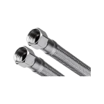 Azonnal elérhető INVENA acélborítású flexibilis bekötőcső 12 mm 1/2"×1/2" BB 40 cm