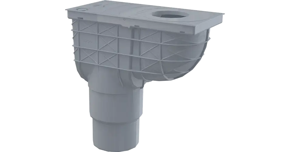 Ajánlat ALCA univerzális esővíz elvezető 300×155/125/110 mm, függőleges, szürke
