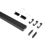 Árcsökkenés Konyhai fémrács HORIZON falipolc 3db akasztóval 600x30x60mm Fekete